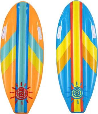 Productafbeelding van Bestway 42046 Surfplank luchtbed, 114 x 46 cm, voor kinderen, blauw/roze