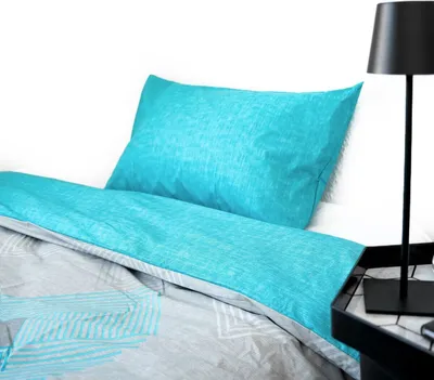 Zdjęcie produktu dla 100% bawełniana pościel w jodełkę Poszwa na kołdrę i poszewka na poduszkę 155x220 cm