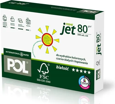 Zdjęcie produktu dla Nd39_75722 Papier Xero A4 80G Poljet Op500Ark Pud