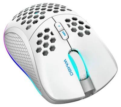 Productafbeelding van Deltaco GAM-120-W Deltaco Gaming Maus USB, RGB, weiß