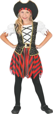 Immagine prodotto di Costume da pirata nobile per bambina capitano pirata colorato - 92/104 (3-4 anni)