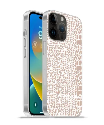 Produktbild von MuchoWow® Handyhülle Schutzhülle Hülle für Apple iPhone 14 Pro - Softcase Tiermuster - Rosa - Schlange Silikon Softcase Handy Hülle - Umschlag