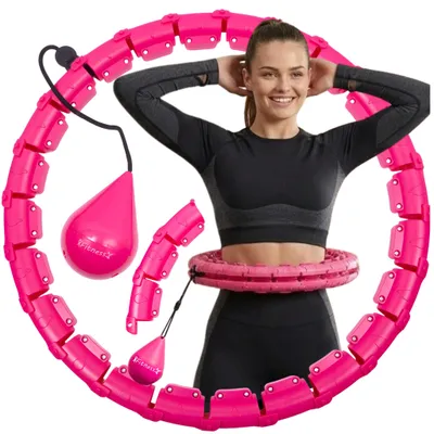 Zdjęcie produktu dla Hula Hop z obciążeniem odchudzające Fitness-Star wypustki różowe 45 cm, productTiles.product.images.aiGenerated