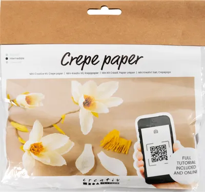 Produktbild von Creativ Company Krepppapier-Set, Bastelset für Kinder, Mehrfarbig