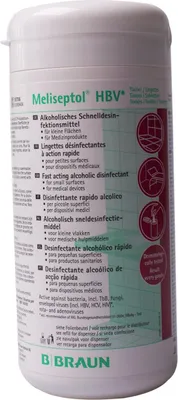 Immagine prodotto di B. Braun Meliseptol® HBV dispenser di salviette confezione da 100 pezzi