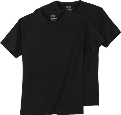 Produktbild von Ceceba Übergrößen T-Shirt 2er-Pack schwarz Rundhals