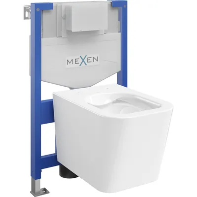 Obrázok produktu pre Mexen podomietkový WC systém Felix XS-F s WC misou Teo, biela- 6803385XX00