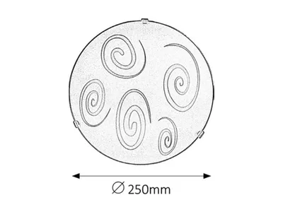Imagen del producto de Lámpara de techo SPIRAL 1822 de Rabalux
