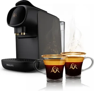Produktbild von L’OR LM9012/21, Pad-Kaffeemaschine, 0,8 l, Kaffeekapsel, 1450 W, Schwarz, Grau