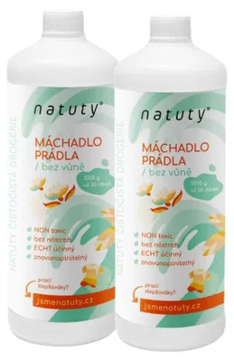 Immagine prodotto di Detersivo per bucato Natuty, senza profumo, 1 litro. Confezione  da 2 pezzi