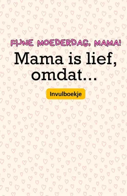 Produktbild von Grußkarte Alles Gute zum Muttertag, Mama! Mama ist süß, weil...: Geschenkheft zum Muttertag