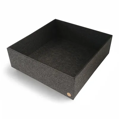 Produktbild von Aufbewahrungsbox CLEAN Filz 50 x 48 x 16 cm ohne Deckel in anthrazit meliert
