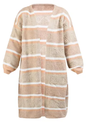 Produktbild von VIRITA damen cardigan - beige mehrfarbig, M/L