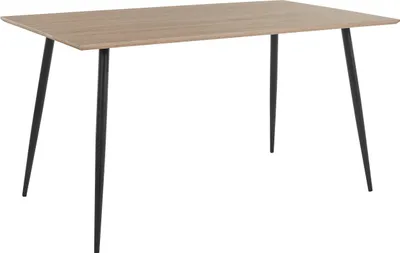 Produktbild von Rex Din,table 140 OakBlack - Esstisch Rechteckig aus MDF Eiche