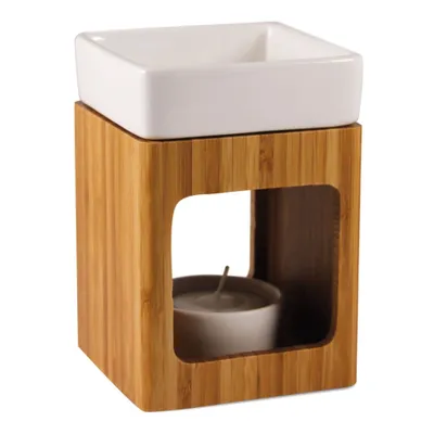 Obrázek produktu pro Aromalife 1065.11472, Bamboo, Porcelán, Bílá, Dřevo, Obdélníkový, Tabulka, 118 mm, 120 mm