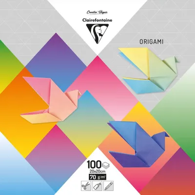 Produktbild von Clairefontaine - Origami Clairefontaine Gradient 20x20 100V 80Gram | 1 Packung