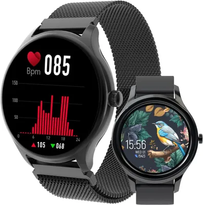 Produktbild von FOREVER Smartwatch Forevive SB 340 1.32 Inch AMOLED Touchscreen Fitness Uhr Damen Herren Schlafmonitor Herzfrequenz Sportuhr wasserdicht