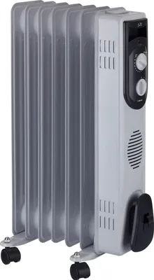 Produktbild von JUNG JATA R107 Heizung Elektrisch mit Thermostat, 7 Heizlamellen, Ölradiator 1500 Watt Energiesparend, mobile Elektroheizung für Räume bis 20qm
