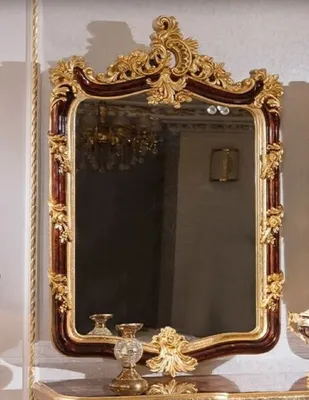 Produktbild von Casa Padrino Luxus Barock Spiegel Braun / Gold H. 127 cm - Barock Möbel