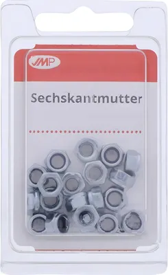 Produktbild von Sechskantmuttern JMP verzinkt M5 DIN985 20 Stück