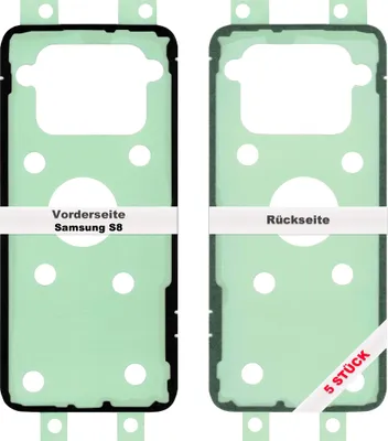 Produktbild von 5x Samsung Galaxy S8 G950F Akkudeckel Klebefolie Kleber Backcover Rahmen Batterie Glue