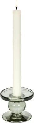 Produktbild von Lambert Andratx Leuchter Glas rauchgrau, H 7 cm, D 9 cm, für Stabkerzen und Stumpenkerzen 18041