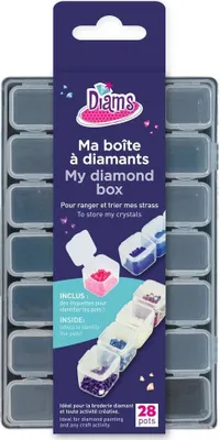 Obrázok produktu pre DIAM'S úložný box na kamienky a diamanty - 28 nádob.