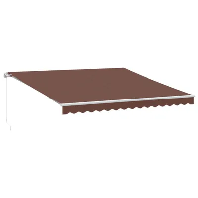 Obrázek produktu pro vidaXL Markýza manuální hnědá 400x350 cm
