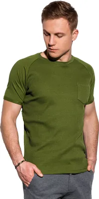 Produktbild von Ombre Clothing Kurzarmhemd für Männer Henshaw olive M