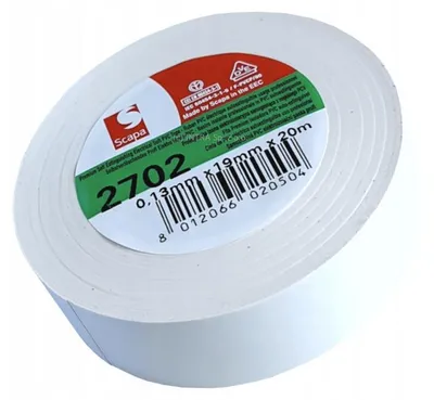 Produktbild von Scapa 2702 PVC-Klebeband weiß selbstverlöschend 19mm
