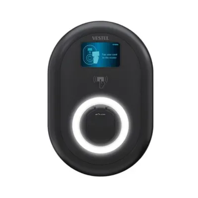 Produktbild von VESTEL Wallbox EVC04-AC22SWLD-EICH – 22kW, Typ-2-Steckdose, RFID, Display, LAN/WLAN, Eichrecht