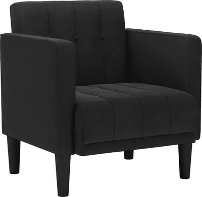 Immagine prodotto di vidaXL Poltrona con braccioli nera 53 cm in velluto