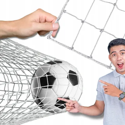 Produktbild von OMNA | Futbalová bránková sieť 213x150x90 cm - Mimoriadne stabilná - Odolná voči poveternostným vplyvom - Ideálna pre každú hru