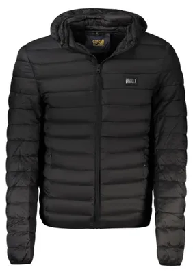 Produktbild von Herrenjacke in Schwarz mit Kapuze und Taschen – Stilvoll & Praktisch