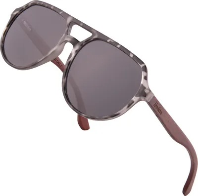 Produktbild von Verdster Herren-Sonnenbrille Chicago Oval schwarze Gläser grau universal