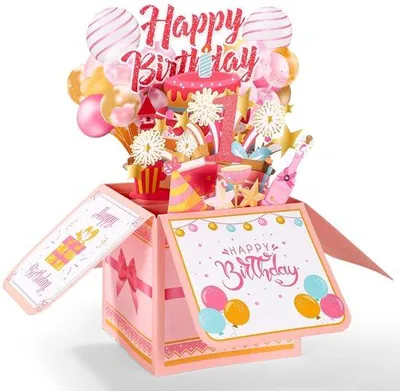 Produktbild von Festliche 3D-Gebetskarte für Geburtstag