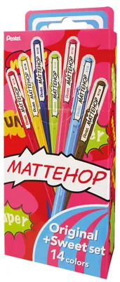 Produktbild von Pentel Gel-Tintenroller Set Mattehop 0,5mm