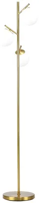 Produktbild von Stehleuchte 40W Standlampe Mit E27 Fassung & 3 Glas-Lampenschirmen, Für Wohnzimmer, 169 Cm Höhe