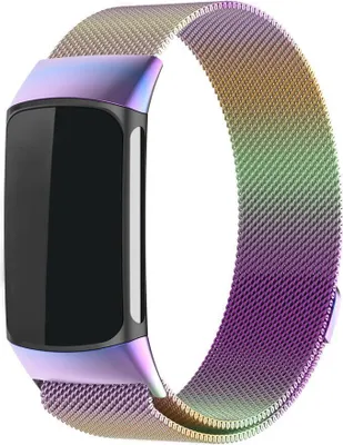 Produktbild von Strap-it Luxe Milanaise-Armband - passend für Fitbit Charge 6 - Edelstahl-Milanese-Armband für den Aktivitätstracker Charge 6 (farbig)