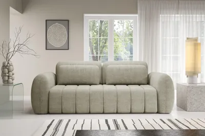 Produktbild von Sofa 3-Sitzer mit Schlaffunktion CARIA in Stoff Quelle Ecru