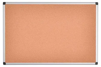 Produktbild von Korktafel mit Aluminiumrahmen und Naturkorkoberfläche, Pinnwand, 105 x 75 cm