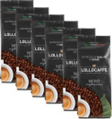 Produktbild von Kaffeebohnen Espresso Schwarz Lollo Caffè 1 kg x 6 Lollo Caffè