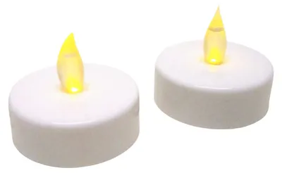 Produktbild von Jumbo LED-Teelichter 2er-Set mit Batterien Kerze elektrische Teelichter Kerzen