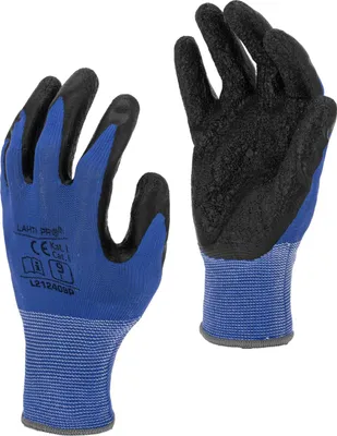 Obrázok produktu pre Latexhandschuhe Blau-Schwarz L212409P, 12 Paar, "9", Ce, Lahti