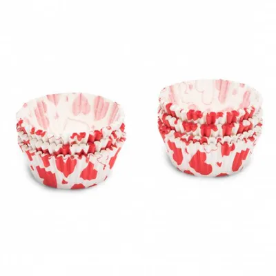 Produktbild von Patisse Cupcake Papierbackförmchen - Muffinförmchen mit Herzen 200 Stück - 01724