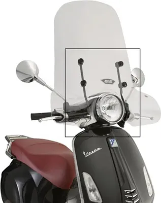 Produktbild von Givi 5608a Piaggio Vespa Primavera 50/125/150&vespa Sprint 50/125/150 Montagesatz Schwarz  Schwarz One Size