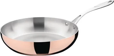 A single frying pan on a white background.