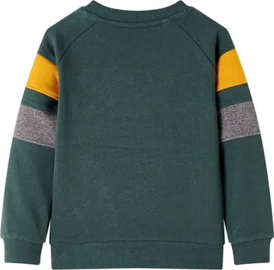 Zdjęcie produktu dla vidaXL Bluza dziecięca ciemnozielona 128