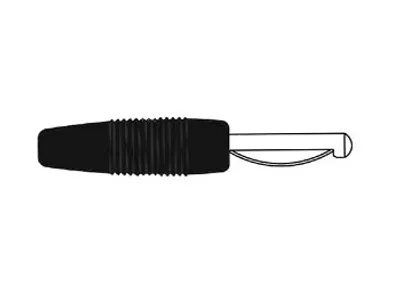 Produktbild von Hirschmann VOLLKONTAKTSTECKER 4mm MIT SCHRAUBANSCHLUSS / SCHWARZ (VON 20)