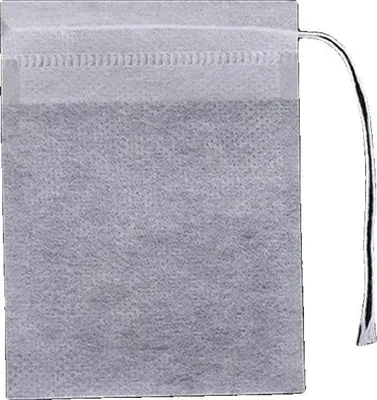 Image de Sachets à thé, en non-tissé, avec cordon, 10 x 15 cm, 600 pièces